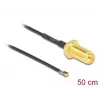 Koaksiaalkaabel DeLOCK 12660 0,5 m RP-SMA MHF 4L LK must