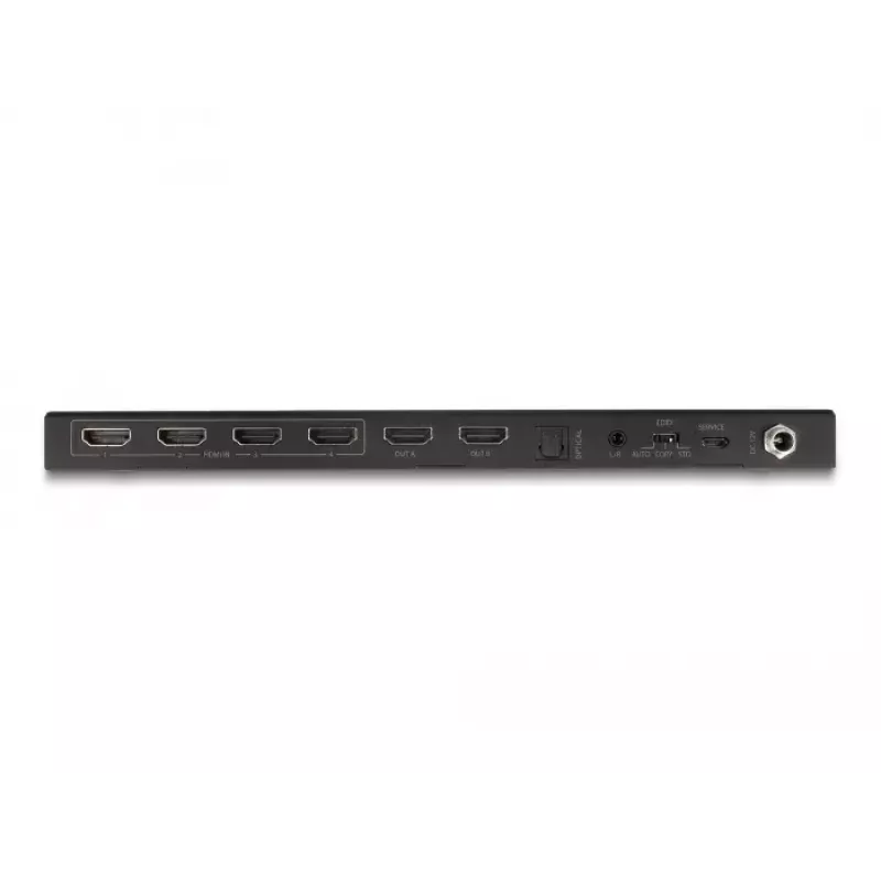 DeLOCK HDMI maatrikslüliti 4 x HDMI sisse 2 x HDMI välja 4K 60 Hz