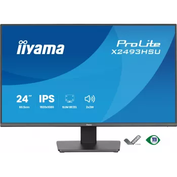 Monitor IIYAMA X2493HSU-B1 24-tolline (60,5 cm) IPS 16:10 HDMI DisplayPort 2×USB