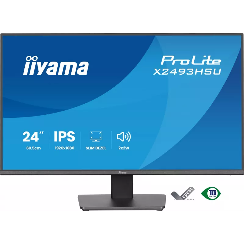 Monitor IIYAMA X2493HSU-B1 24-tolline (60,5 cm) IPS 16:10 HDMI DisplayPort 2×USB
