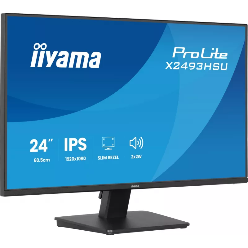 Monitor IIYAMA X2493HSU-B1 24-tolline (60,5 cm) IPS 16:10 HDMI DisplayPort 2×USB