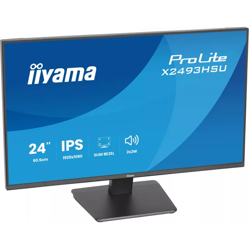Monitor IIYAMA X2493HSU-B1 24-tolline (60,5 cm) IPS 16:10 HDMI DisplayPort 2×USB