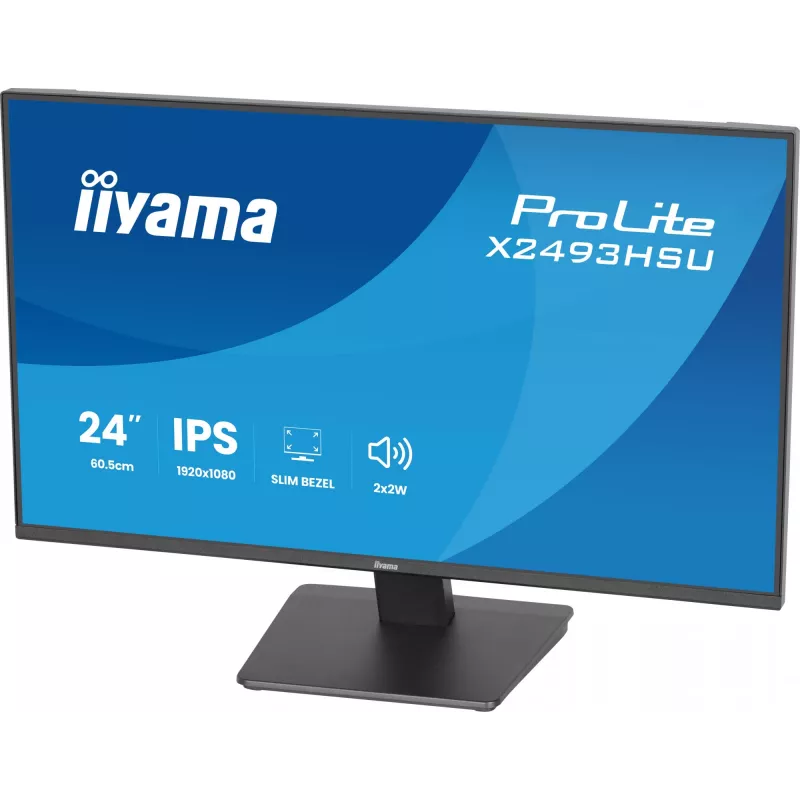 Monitor IIYAMA X2493HSU-B1 24-tolline (60,5 cm) IPS 16:10 HDMI DisplayPort 2×USB