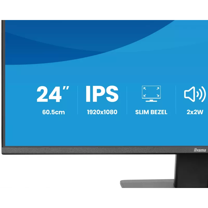 Monitor IIYAMA X2493HSU-B1 24-tolline (60,5 cm) IPS 16:10 HDMI DisplayPort 2×USB