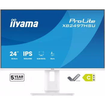 iiyama ProLite XB2497HSU-W1 arvutimonitor 60.5 cm (23.8 tolli) 1920 x 1080 pikslit Full HD LED valge