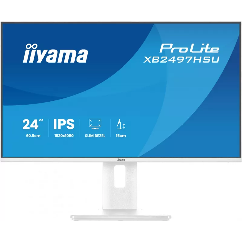 iiyama ProLite XB2497HSU-W1 arvutimonitor 60.5 cm (23.8 tolli) 1920 x 1080 pikslit Full HD LED valge