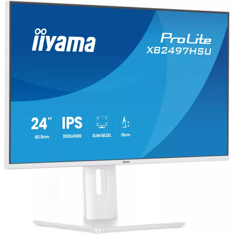 iiyama ProLite XB2497HSU-W1 arvutimonitor 60.5 cm (23.8 tolli) 1920 x 1080 pikslit Full HD LED valge