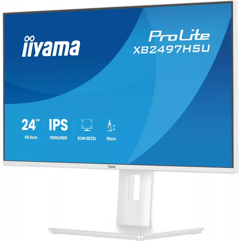 iiyama ProLite XB2497HSU-W1 arvutimonitor 60.5 cm (23.8 tolli) 1920 x 1080 pikslit Full HD LED valge