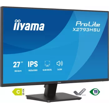 iiyama ProLite X2793HSU-B1 arvutimonitor 68,6 cm (27 tolli) 1920 x 1080 pikslit Full HD LED Must