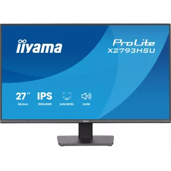 iiyama ProLite X2793HSU-B1 arvutimonitor 68,6 cm (27 tolli) 1920 x 1080 pikslit Full HD LED Must