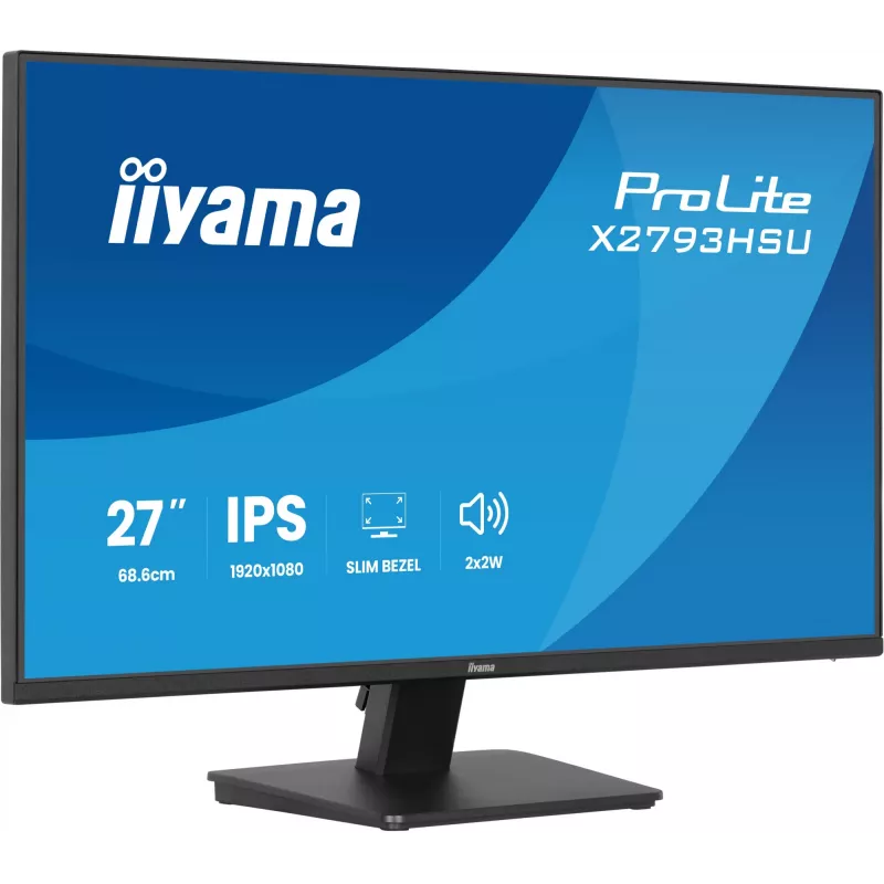 iiyama ProLite X2793HSU-B1 arvutimonitor 68,6 cm (27 tolli) 1920 x 1080 pikslit Full HD LED Must