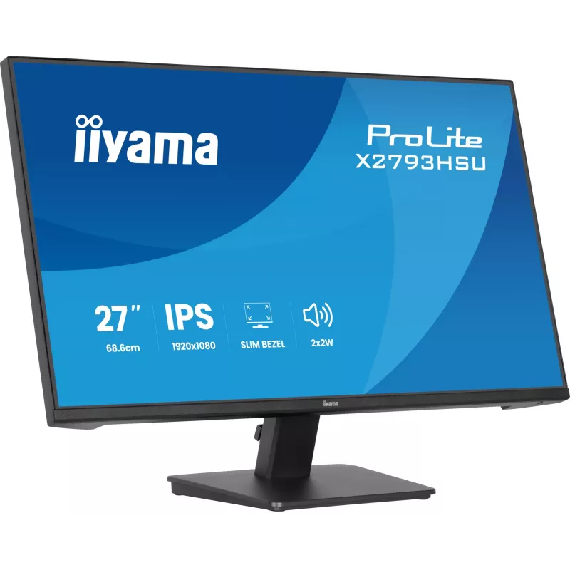 iiyama ProLite X2793HSU-B1 arvutimonitor 68,6 cm (27 tolli) 1920 x 1080 pikslit Full HD LED Must