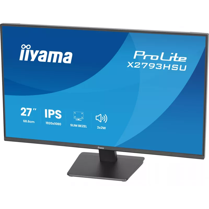 iiyama ProLite X2793HSU-B1 arvutimonitor 68,6 cm (27 tolli) 1920 x 1080 pikslit Full HD LED Must