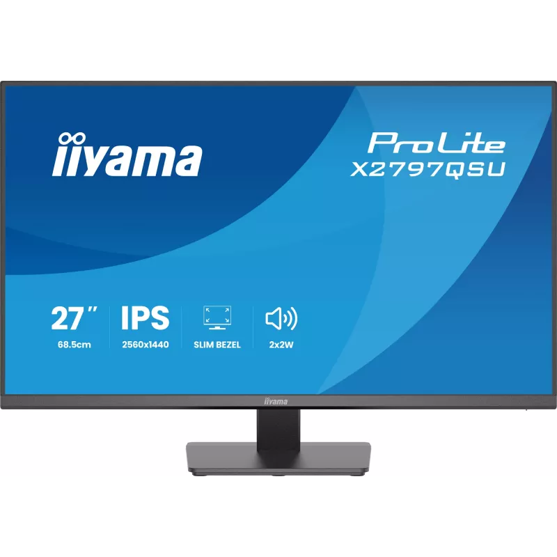 Arvutimonitor IIYAMA ProLite X2797QSU-B1 27 tolli (68,6 cm) 2560×1440 IPS LED Matt, 1 ms, USB 3.2 jaotur, kõlarid, VESA