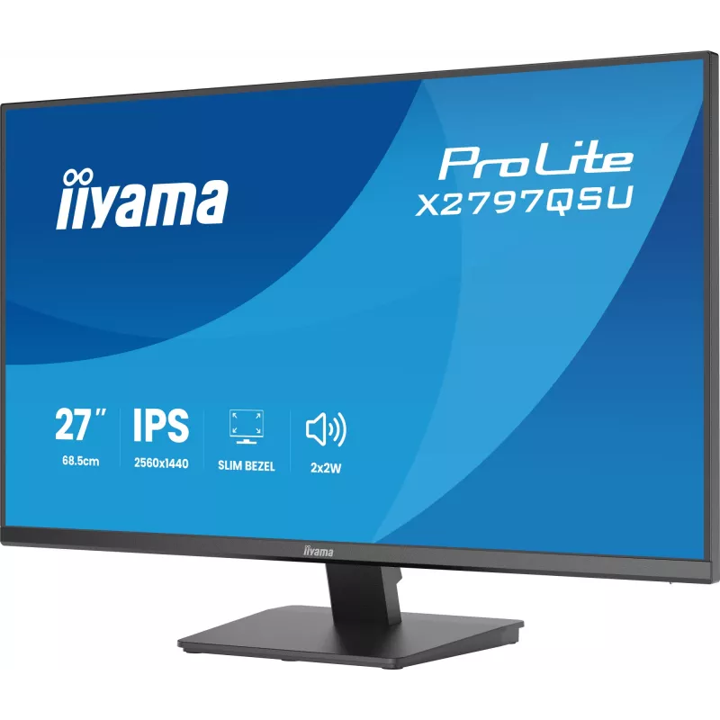 Arvutimonitor IIYAMA ProLite X2797QSU-B1 27 tolli (68,6 cm) 2560×1440 IPS LED Matt, 1 ms, USB 3.2 jaotur, kõlarid, VESA