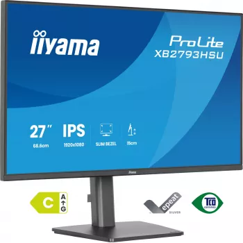 iiyama ProLite XB2793HSU-B1 arvutikuvar 68,6 cm (27 tolli) 1920 x 1080 pikslit Full HD LED Must