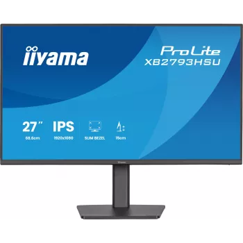 iiyama ProLite XB2793HSU-B1 arvutikuvar 68,6 cm (27 tolli) 1920 x 1080 pikslit Full HD LED Must
