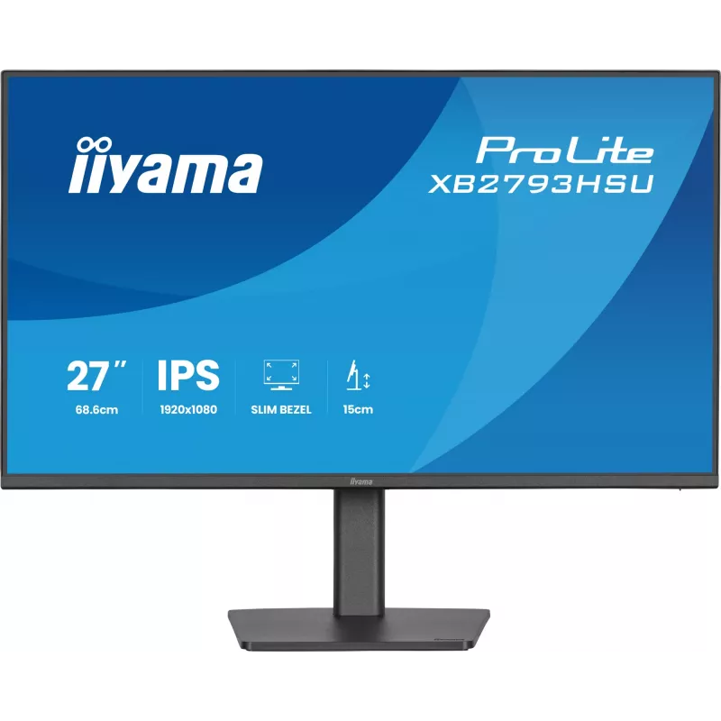 iiyama ProLite XB2793HSU-B1 arvutikuvar 68,6 cm (27 tolli) 1920 x 1080 pikslit Full HD LED Must
