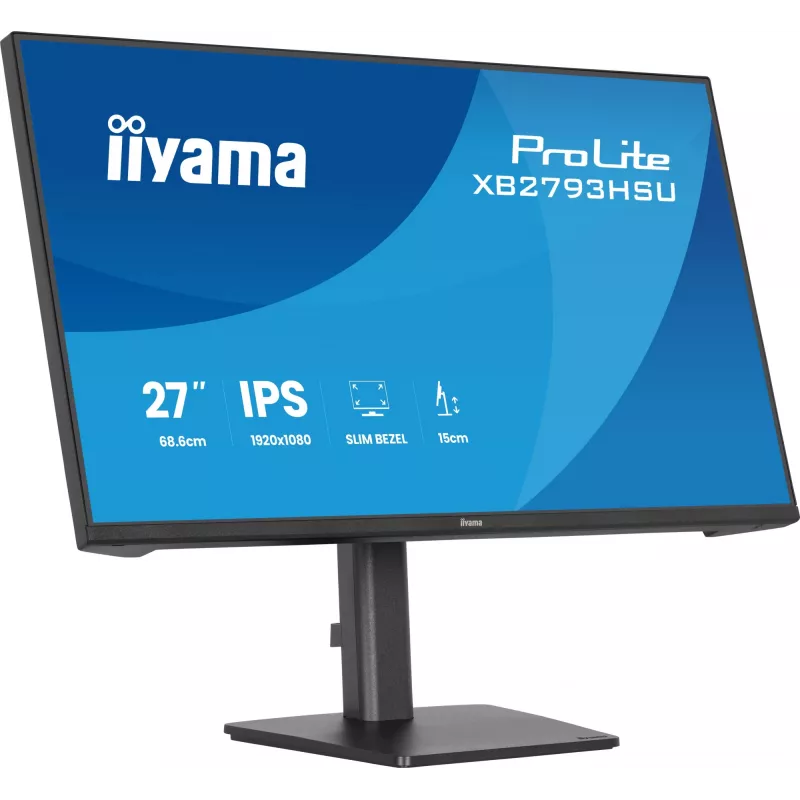iiyama ProLite XB2793HSU-B1 arvutikuvar 68,6 cm (27 tolli) 1920 x 1080 pikslit Full HD LED Must