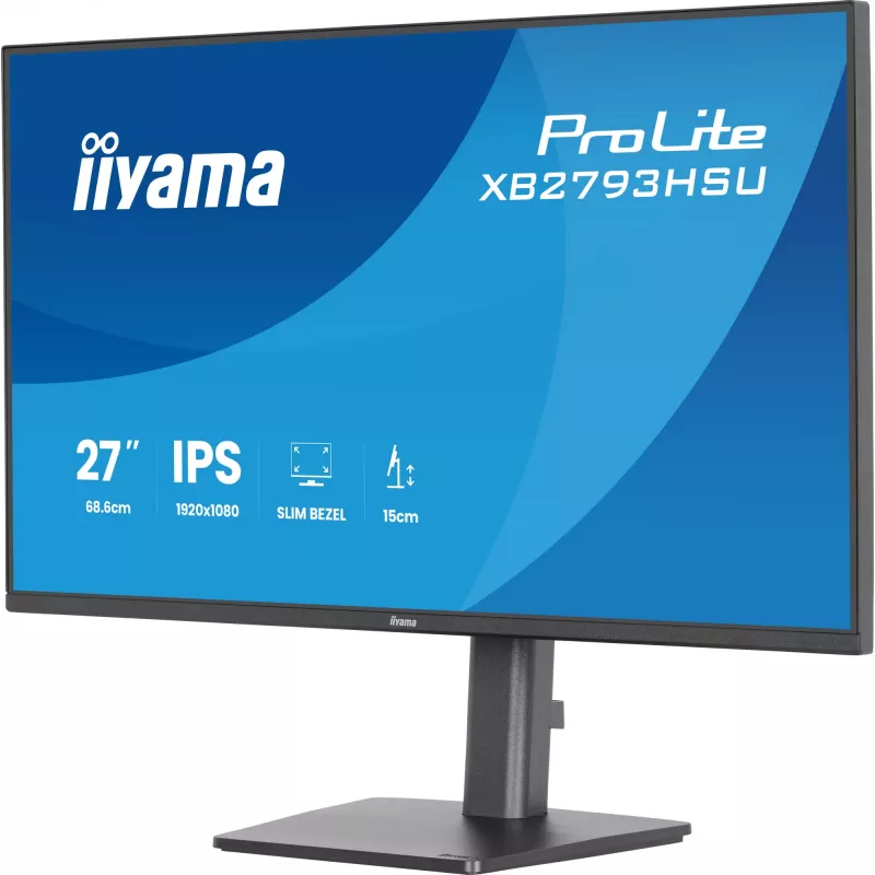 iiyama ProLite XB2793HSU-B1 arvutikuvar 68,6 cm (27 tolli) 1920 x 1080 pikslit Full HD LED Must