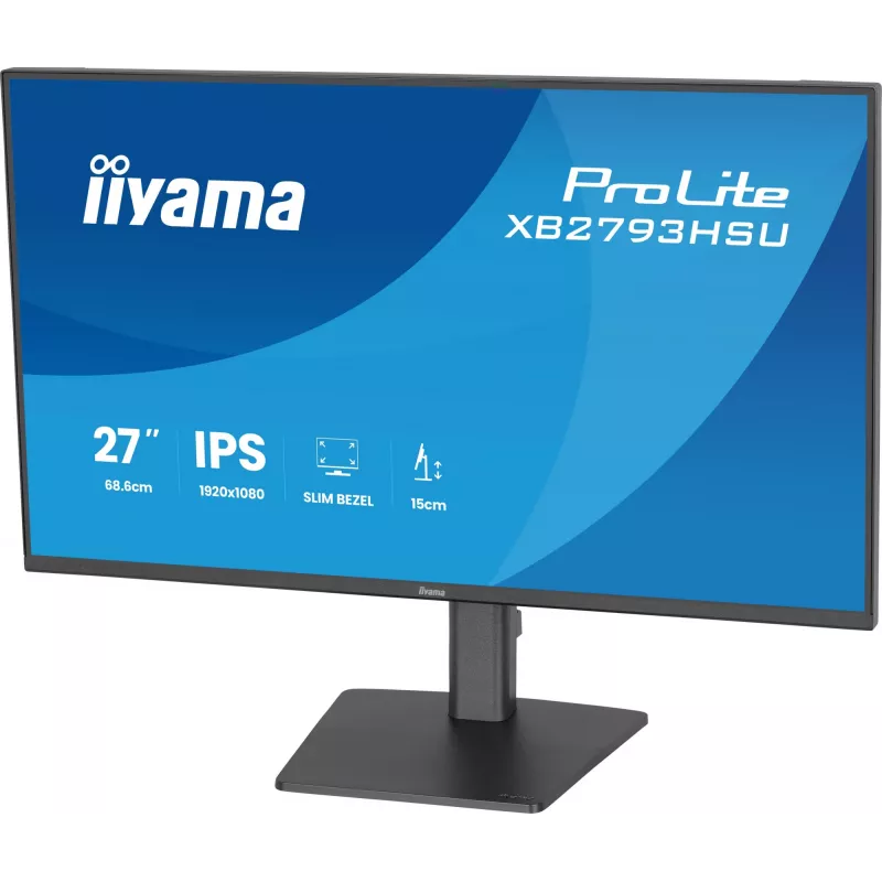 iiyama ProLite XB2793HSU-B1 arvutikuvar 68,6 cm (27 tolli) 1920 x 1080 pikslit Full HD LED Must