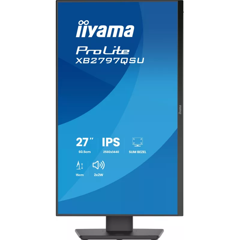 iiyama ProLite XB2797QSU-B1 arvutimonitor 68,6 cm (27 tolli) 2560 x 1440 pikslit Quad HD LED Must