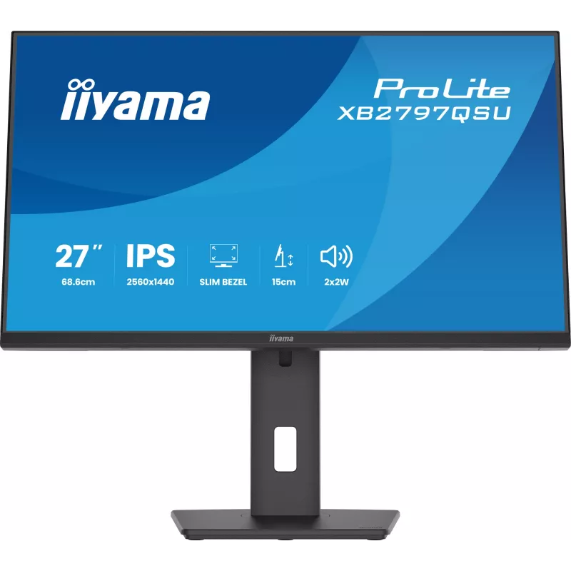 iiyama ProLite XB2797QSU-B1 arvutimonitor 68,6 cm (27 tolli) 2560 x 1440 pikslit Quad HD LED Must