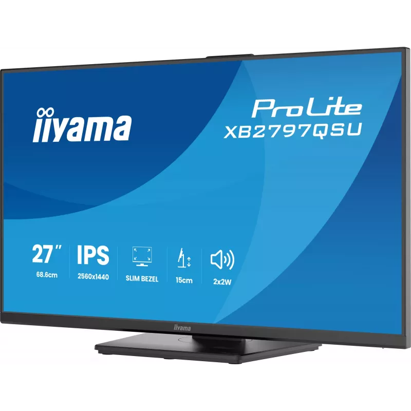 iiyama ProLite XB2797QSU-B1 arvutimonitor 68,6 cm (27 tolli) 2560 x 1440 pikslit Quad HD LED Must