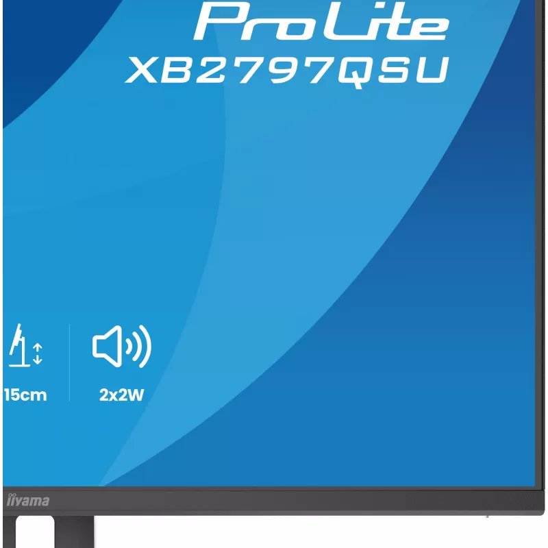 iiyama ProLite XB2797QSU-B1 arvutimonitor 68,6 cm (27 tolli) 2560 x 1440 pikslit Quad HD LED Must