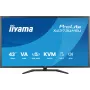 43-tolline IIYAMA ProLite X4373UHSU-B2 LED 4K Ultra HD monitor, 3840×2160, VA paneel, 3 ms, 450 cd/m², USB 3.2 jaotur, kõlarid, VESA, must