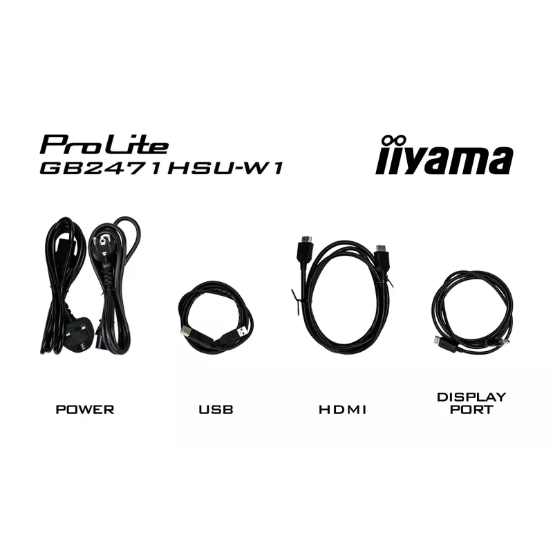 Monitor IIYAMA G-Master GB2471HSU-W1 23,8 tolli (60,5 cm) Full HD HDMI/DP/USB Valge