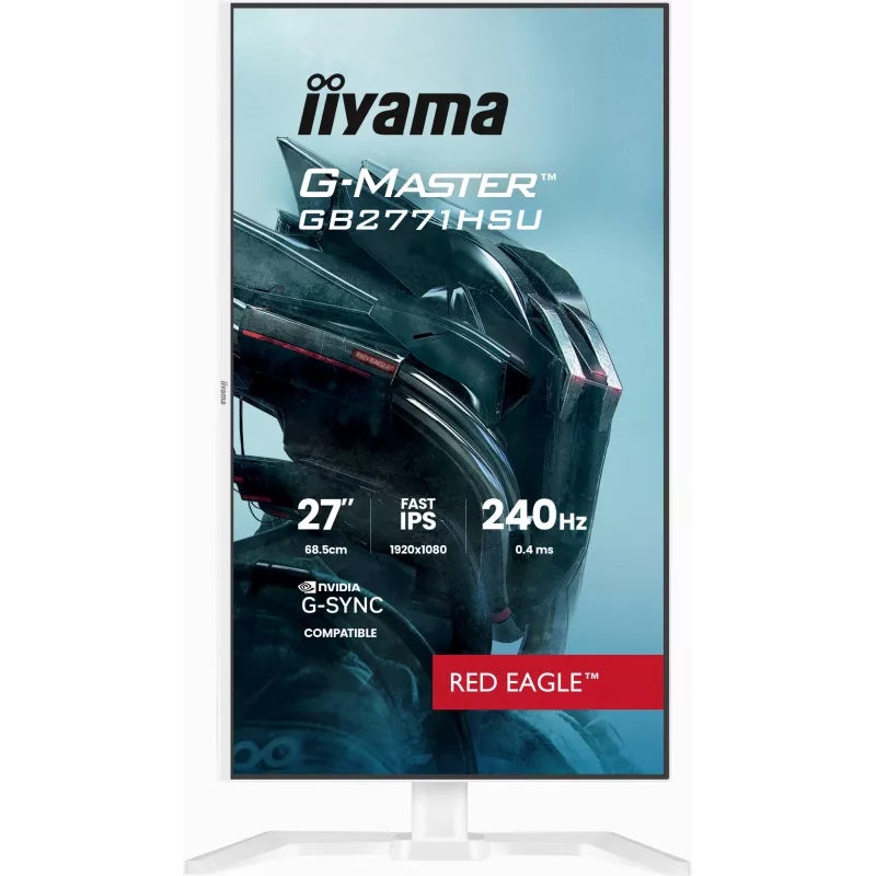 Mängurimonitor IIYAMA GB2771HSU-W1 27 tolli (68,6 cm) Full HD — HDMI, DisplayPort, USB — Valge