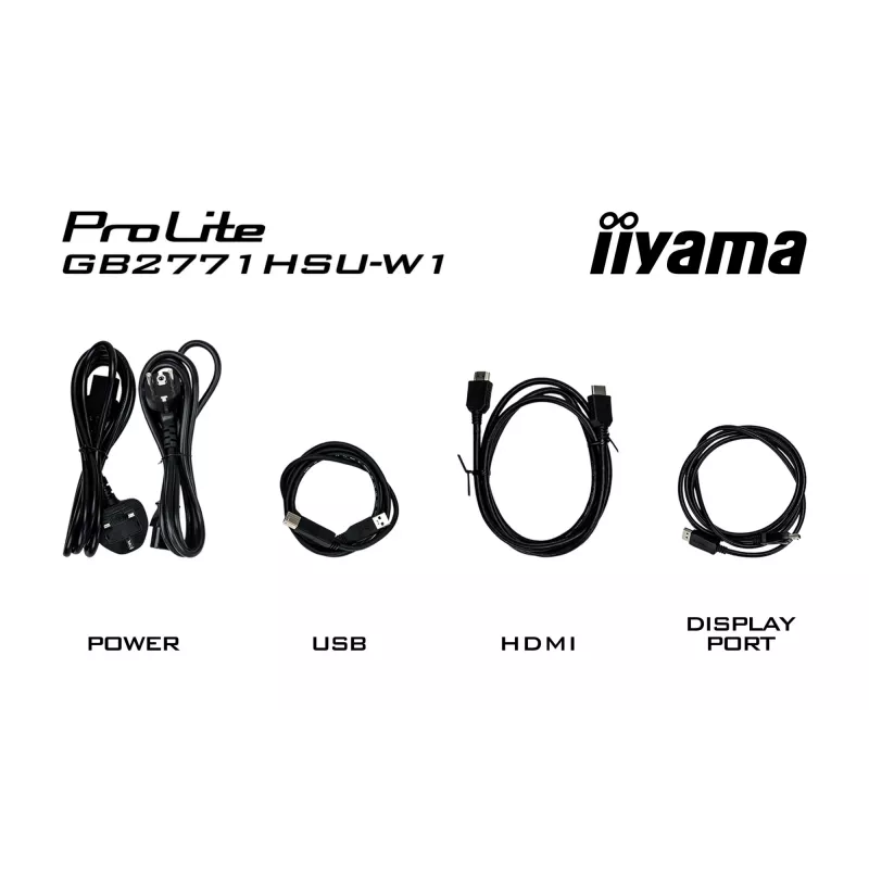 Mängurimonitor IIYAMA GB2771HSU-W1 27 tolli (68,6 cm) Full HD — HDMI, DisplayPort, USB — Valge