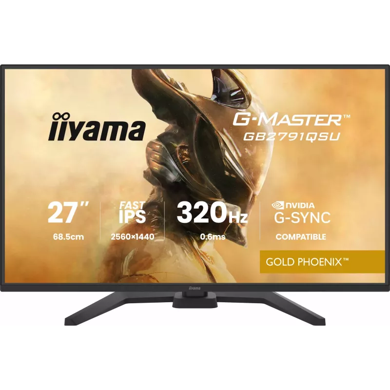 Mängurimonitor IIYAMA GB2791QSU-B1 27 tolli (68,6 cm) QHD koos HDMI, DisplayPort ja USB-ga, must