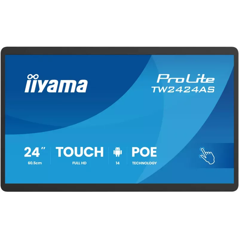 Interaktiivne lameekraan IIYAMA TW2424AS-B3P 23,8 tolli Full HD IPS Puuteekraan Wi-Fi Android 24/7 450 cd/m²