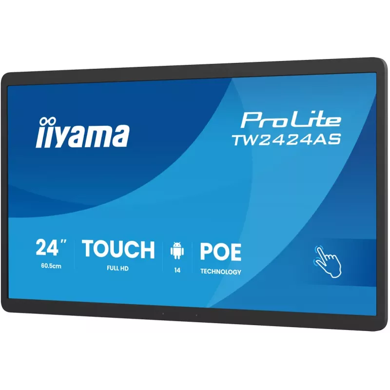Interaktiivne lameekraan IIYAMA TW2424AS-B3P 23,8 tolli Full HD IPS Puuteekraan Wi-Fi Android 24/7 450 cd/m²