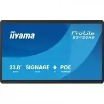 iiyama ProLite S2425AS-B1P digitaalse märgistuse lameekraan 60.5 cm (23.8 tolli) LCD Wi-Fi 500 cd/m² Full HD Must sisseehitatud protsessoriga Android 24/7