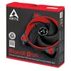 ARCTIC BioniX P120 (punane) – rõhu optimeeritud 120 mm mänguventilaator PWM PST-iga