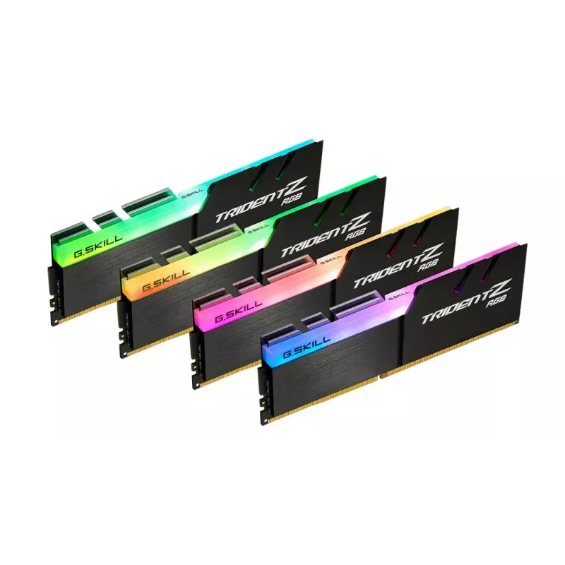 DIMM 32 GB DDR4-4000 (4x 8 GB) Quad-Kit (schwarz, F4-4000C18Q-32GTZRB, Trident Z RGB, INTEL XMP)