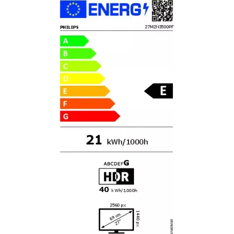 Arvutimonitor Philips Evnia 3000 27M2N3500PF/00 27 tolli (68,6 cm) Quad HD 2560×1440 LCD, 16:9, VESA, must