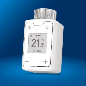 FRITZ Smart Thermo 302 termostaat (siseruumides), valge, nuppjuhtimine, AA aku, 51×51×90 mm