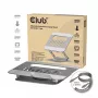 CLUB3D Reguleeritav alumiiniumist sülearvuti alus USB-C® jaoturiga, hall, 260 mm, 224 mm, 56 mm, 1.76 kg, 315 mm