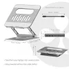 CLUB3D Reguleeritav alumiiniumist sülearvuti alus USB-C® jaoturiga, hall, 260 mm, 224 mm, 56 mm, 1.76 kg, 315 mm