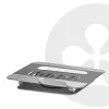 CLUB3D Reguleeritav alumiiniumist sülearvuti alus USB-C® jaoturiga, hall, 260 mm, 224 mm, 56 mm, 1.76 kg, 315 mm
