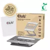 CLUB3D Reguleeritav alumiiniumist sülearvuti alus USB-C® jaoturiga, hall, 260 mm, 224 mm, 56 mm, 1.76 kg, 315 mm