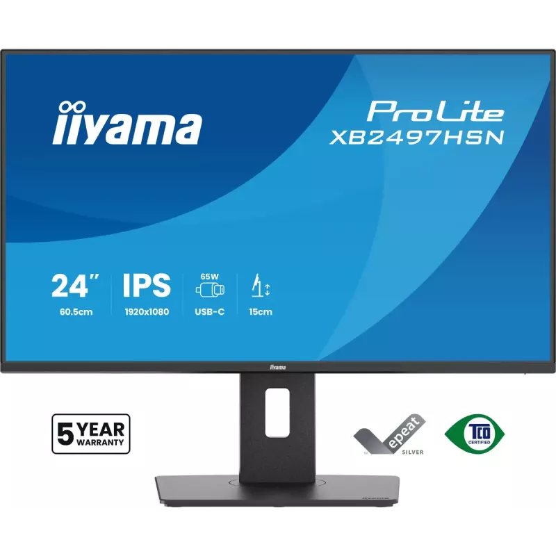 iiyama ProLite XB2497HSN-B1 arvutikuvar 60,5 cm (23,8 tolli) 1920 x 1080 pikslit Full HD LED Must