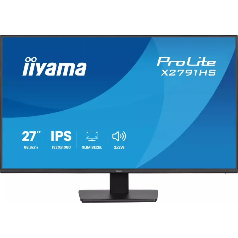 Arvutimonitor IIYAMA ProLite X2791HS-B1 27 tolli IPS Full HD 1920x1080 LED Matt, sisseehitatud kõlarid, VESA kinnitus, Must