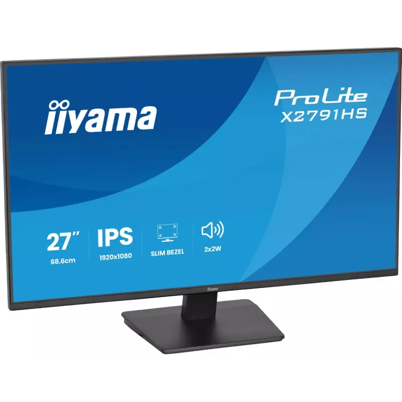 Arvutimonitor IIYAMA ProLite X2791HS-B1 27 tolli IPS Full HD 1920x1080 LED Matt, sisseehitatud kõlarid, VESA kinnitus, Must