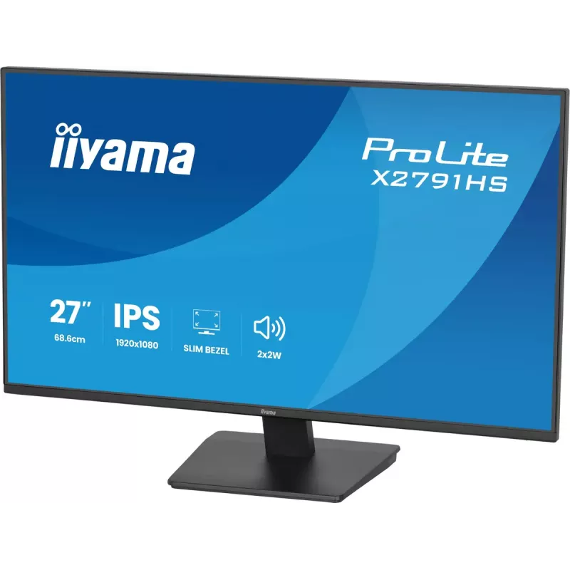 Arvutimonitor IIYAMA ProLite X2791HS-B1 27 tolli IPS Full HD 1920x1080 LED Matt, sisseehitatud kõlarid, VESA kinnitus, Must