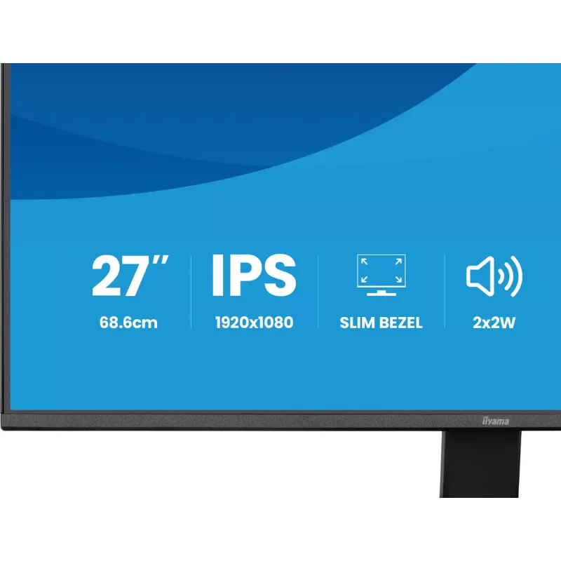 Arvutimonitor IIYAMA ProLite X2791HS-B1 27 tolli IPS Full HD 1920x1080 LED Matt, sisseehitatud kõlarid, VESA kinnitus, Must